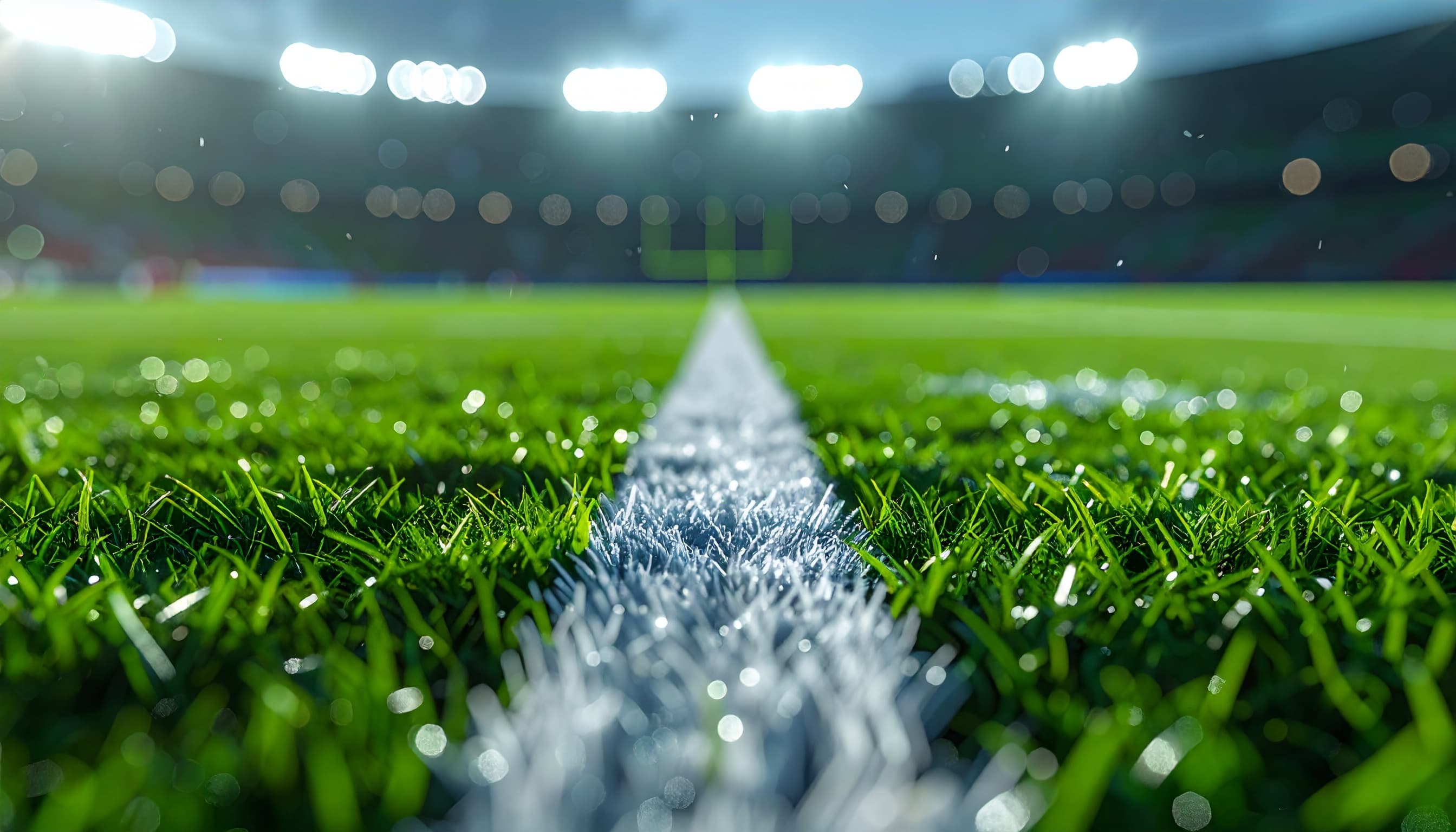 Campo desportivo com relva sintética
